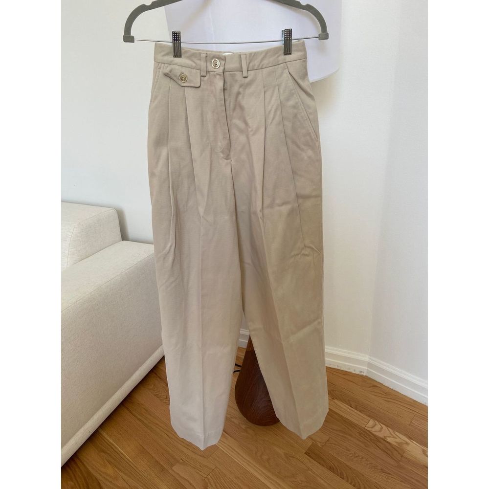 Beige trousers